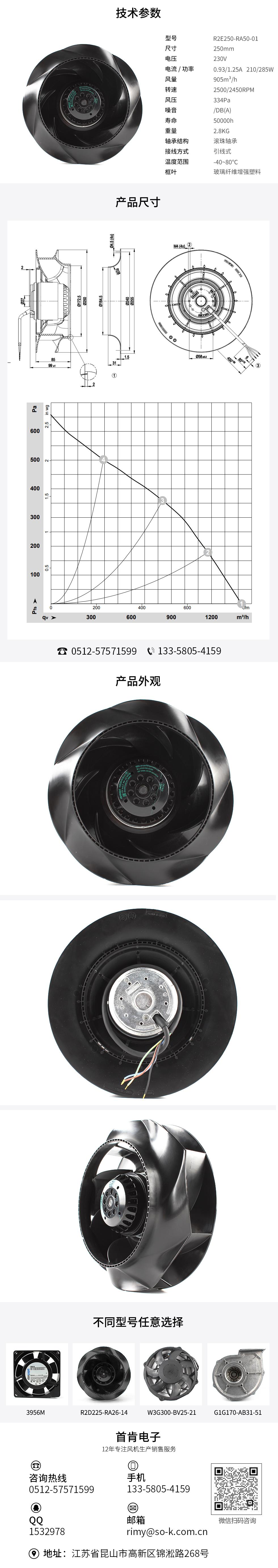 双滚珠交流风扇